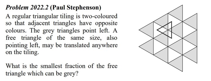 Problem 2022.2 of the maths gazette's student problem