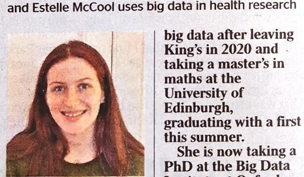 Estelle 3 The Times Girls maths piece alumnae October 2024