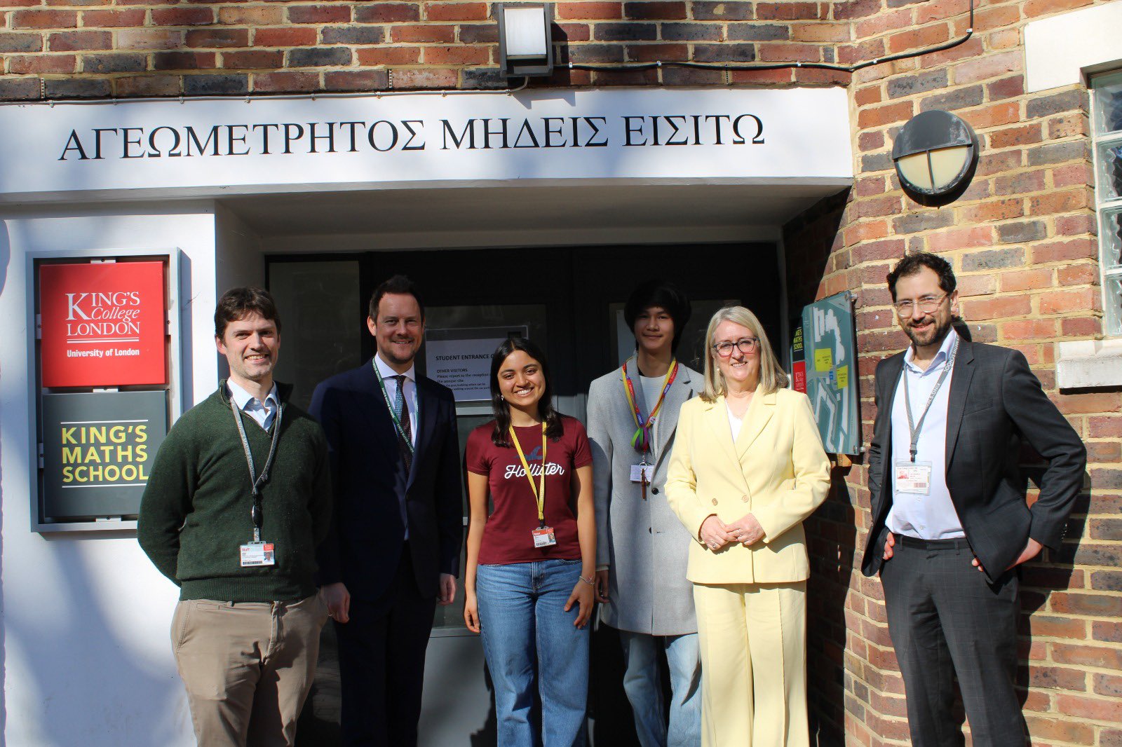 Ministers visit KCLMS March 2025