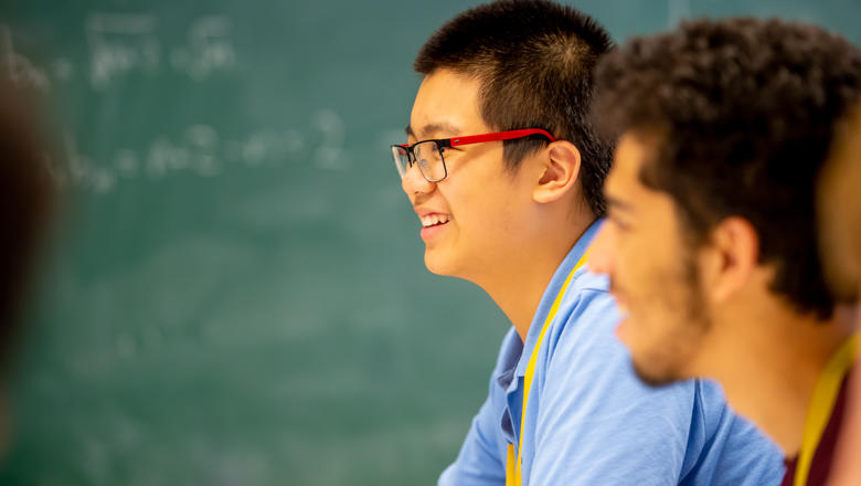 Students learning mathematics at King's Maths School