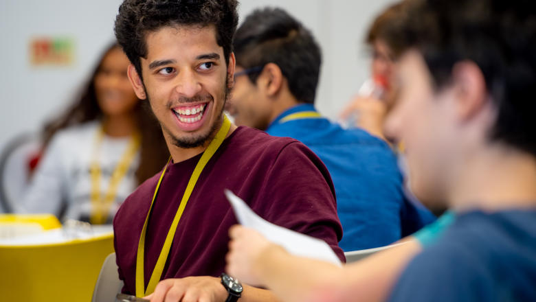 Students learning mathematics at King's Maths School
